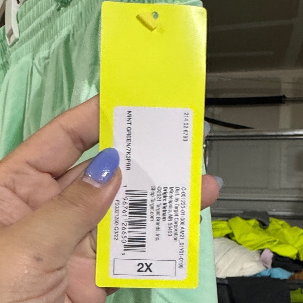 Size XXL All in Motion Light Green Athletic Shorts - Picture 3 of 6